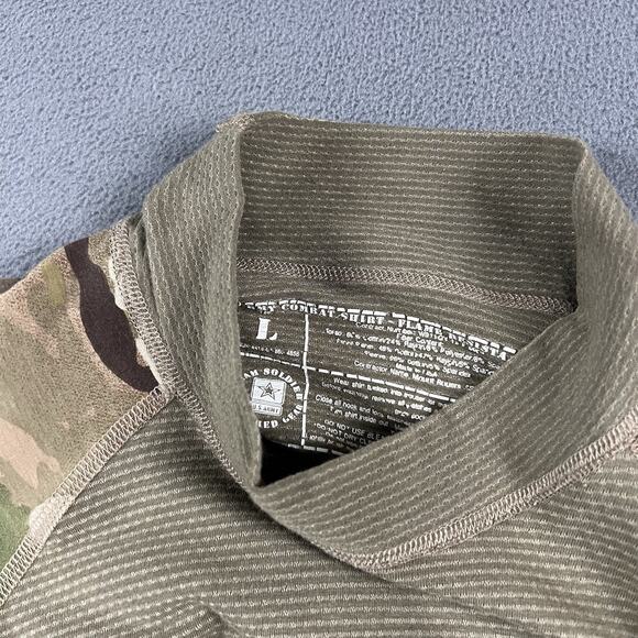 US Army Combat Shirt Mens Large Camo Flame Resistant Fire FR Military Issue - Picture 6 of 10